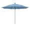 California Umbrella 11' Black Aluminum Market Patio Umbrella, Sunbrella Air Blue 194061333280 - alternate 1